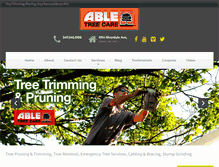 Tablet Screenshot of abletree-care.com